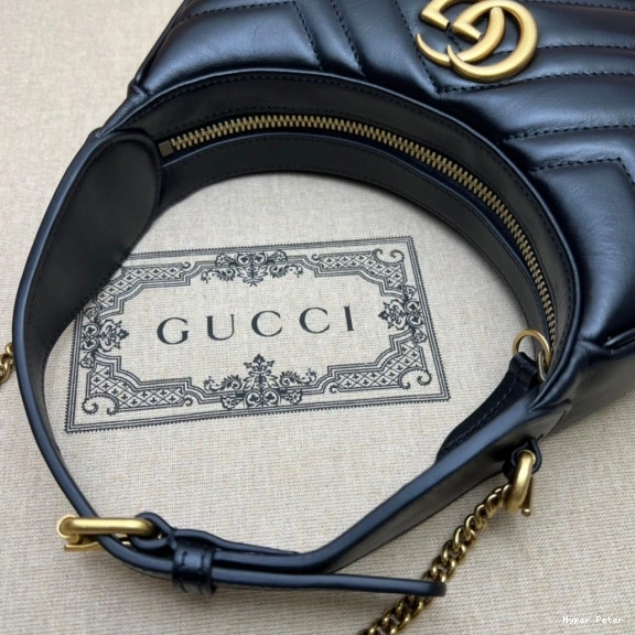 Hyperpeter GG GUCCI mini bag half-moon-shaped Marmont 0818